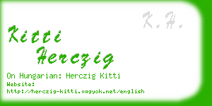 kitti herczig business card
